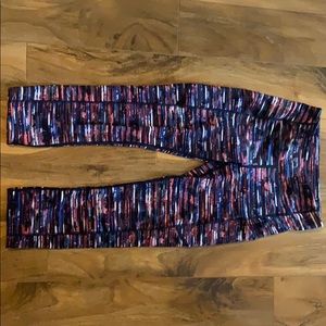 Lululemon Striped Cropped Leggings